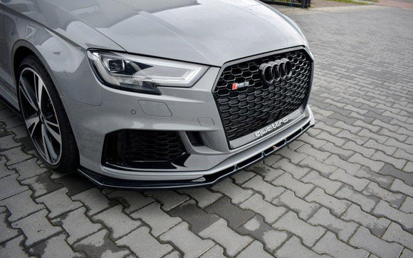 Maxton Design Audi RS3 Facelift Sedan Front Splitter Lip V1 - MODE Auto Concepts