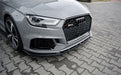 Maxton Design Audi RS3 Facelift Sedan Front Splitter Lip V1 - MODE Auto Concepts