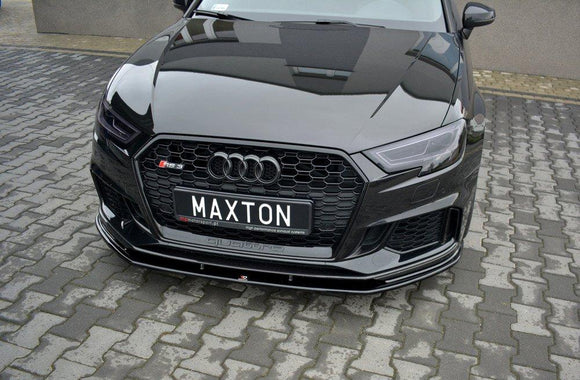 Maxton Design Audi RS3 Facelift Hatch Front Splitter Lip V1 - MODE Auto Concepts