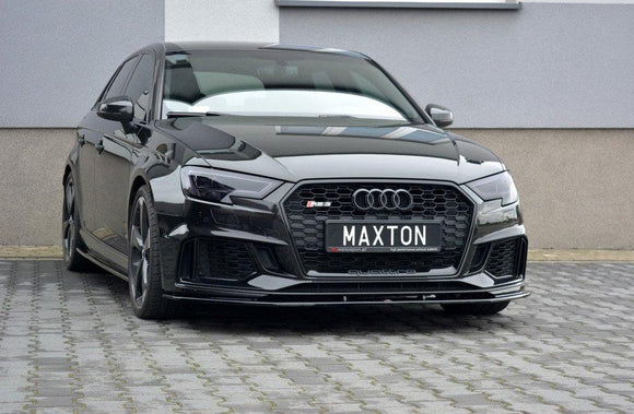 Maxton Design Audi RS3 Facelift Hatch Front Splitter Lip V1 - MODE Auto Concepts