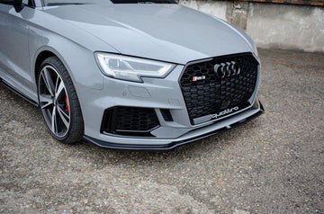 Maxton Design Audi RS3 Facelift Sedan Front Splitter Lip V2 - MODE Auto Concepts