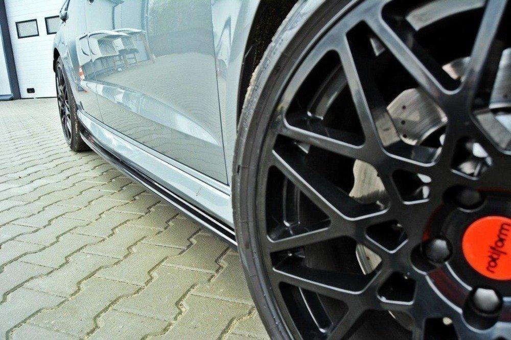 Maxton Design Audi RS3 8VA Sportback Front Splitter Lip v2 + Side Skirts + Diffuser - MODE Auto Concepts