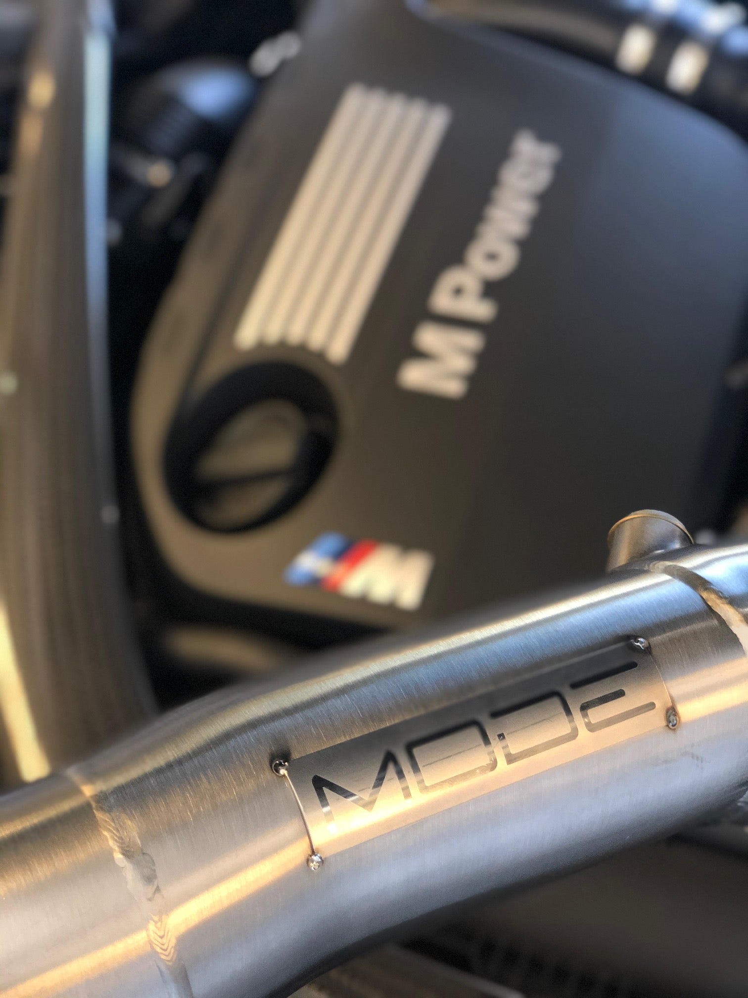 MODE Design Catted Downpipe S55 BMW M3 F80 M4 F82 M2 Competition F87 - MODE Auto Concepts