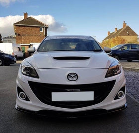 MAXTON DESIGN FRONT SPLITTER V2 MAZDA 3 MPS BL Front Lip - MODE Auto Concepts