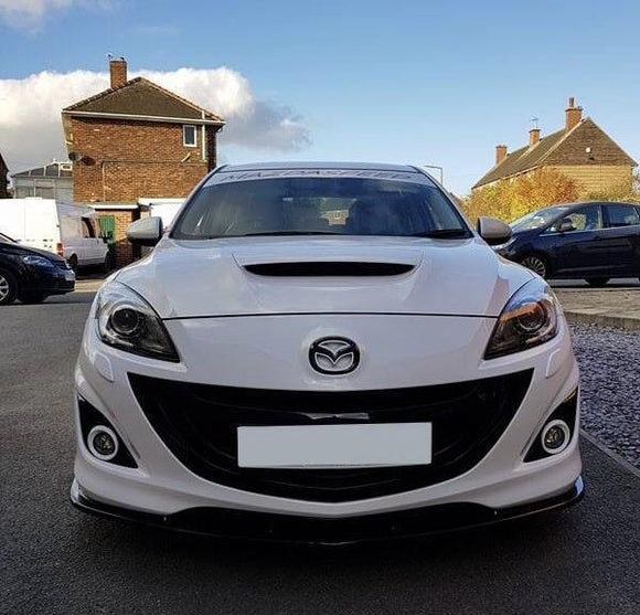 MAXTON DESIGN FRONT SPLITTER V2 MAZDA 3 MPS BL Front Lip - MODE Auto Concepts