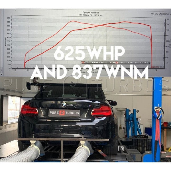 Pure Turbos Stage 2+ Turbo Upgrade suit BMW M3/M4 (F80/F82) M2 Competition (F87) S55 - MODE Auto Concepts
