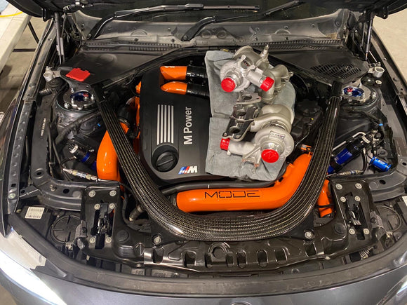 MODE Air+ Performance Front Mounted Intake & Charge Pipe Kit BMW M3/M4 (F80/F82/F83) S55 - MODE Auto Concepts