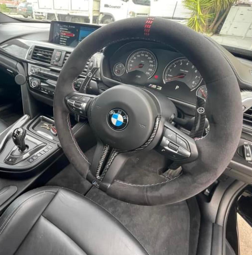 MODE "GTS" & "CS" style Suede Custom Steering Wheel Cover for BMW F-Series M-Sport & M Models - MODE Auto Concepts