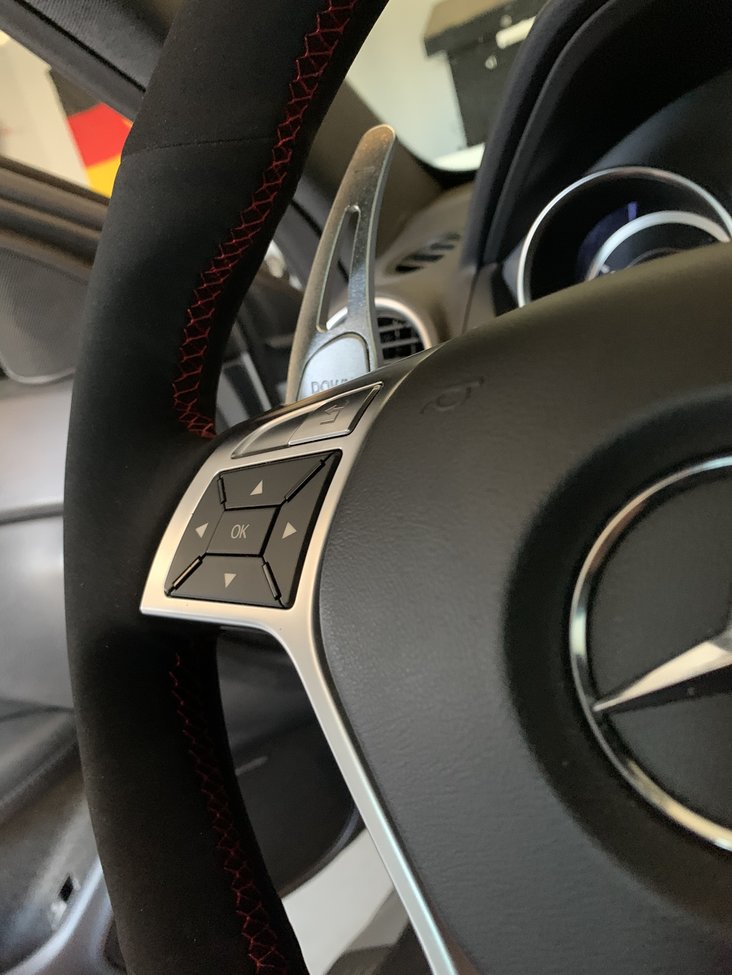 MODE Genuine Alcantara Custom Steering Wheel Cover for Mercedes Benz AMG Models 2007-2014 - MODE Auto Concepts