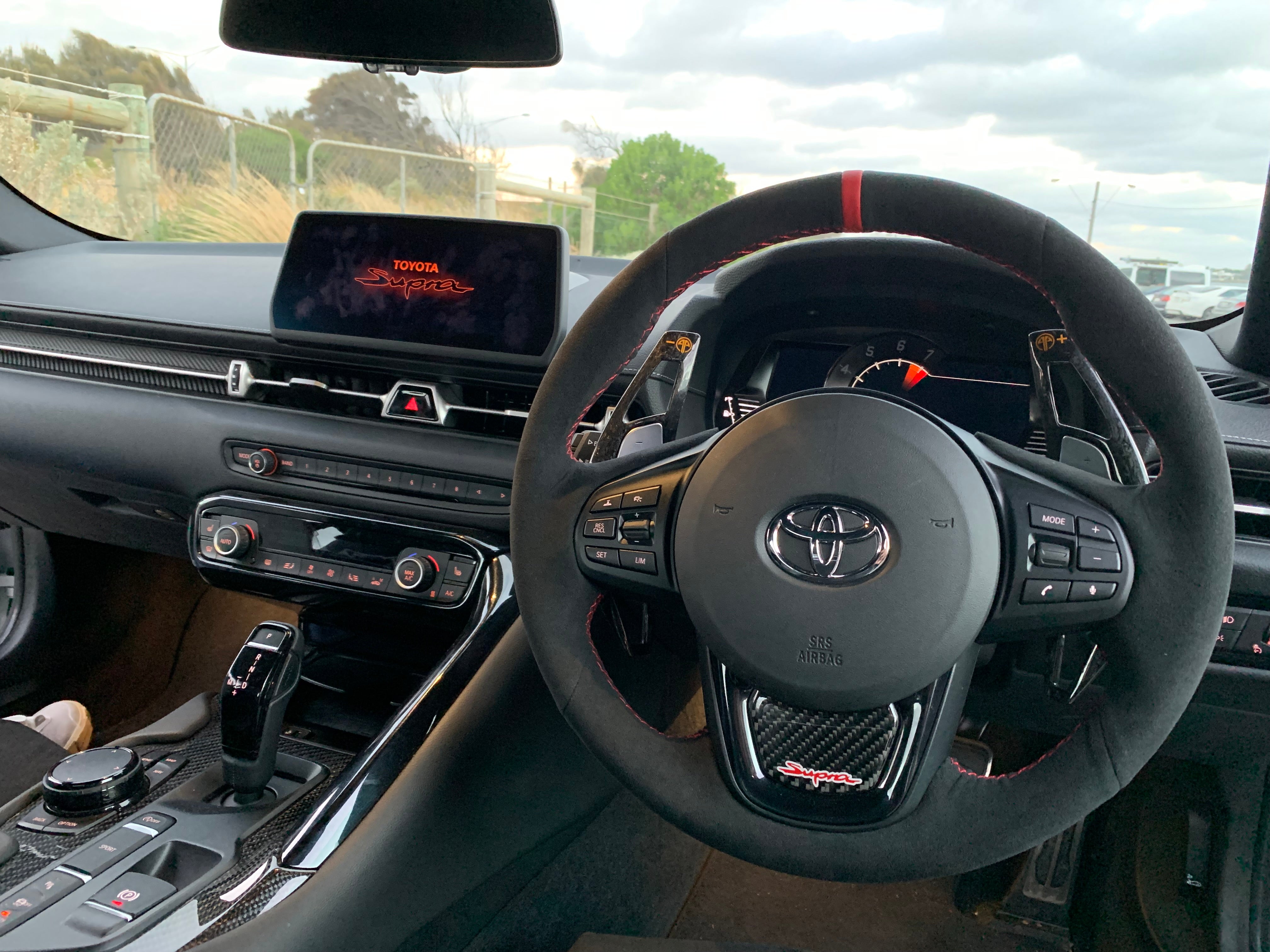 MODE Custom Alcantara Steering Wheel Cover for Toyota Supra GR A90 J29 MK5  2019+