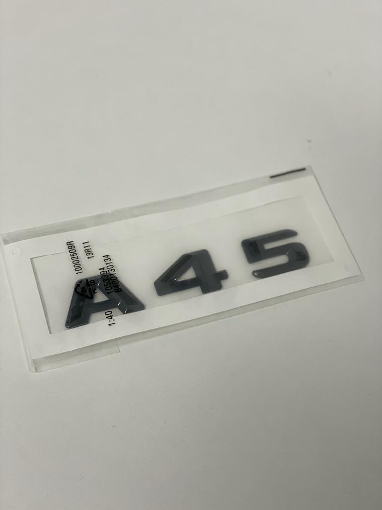 Exon Gloss Black A45 Trunk Badge Emblem suit Mercedes Benz AMG A45 - MODE Auto Concepts