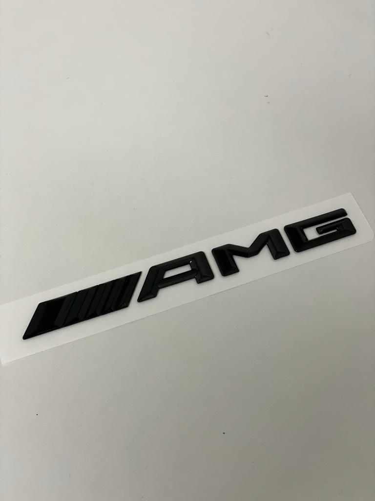 Exon Gloss Black AMG Badge Emblem for Mercedes Benz AMG A35 A45