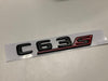 Exon Gloss Black & Red C63s Badge Emblem for Mercedes Benz AMG C63 S W205 - MODE Auto Concepts