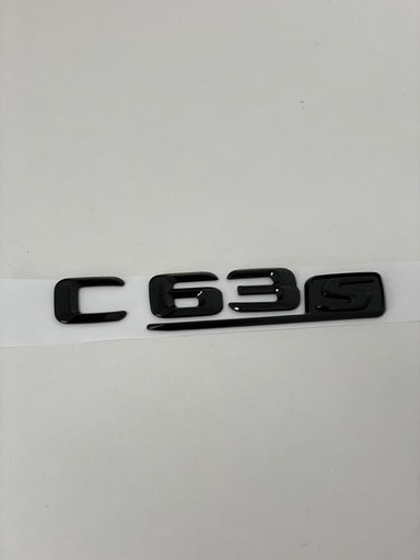 Exon Gloss Black C63s Badge Emblem suit Mercedes Benz AMG C63 S W205 - MODE Auto Concepts