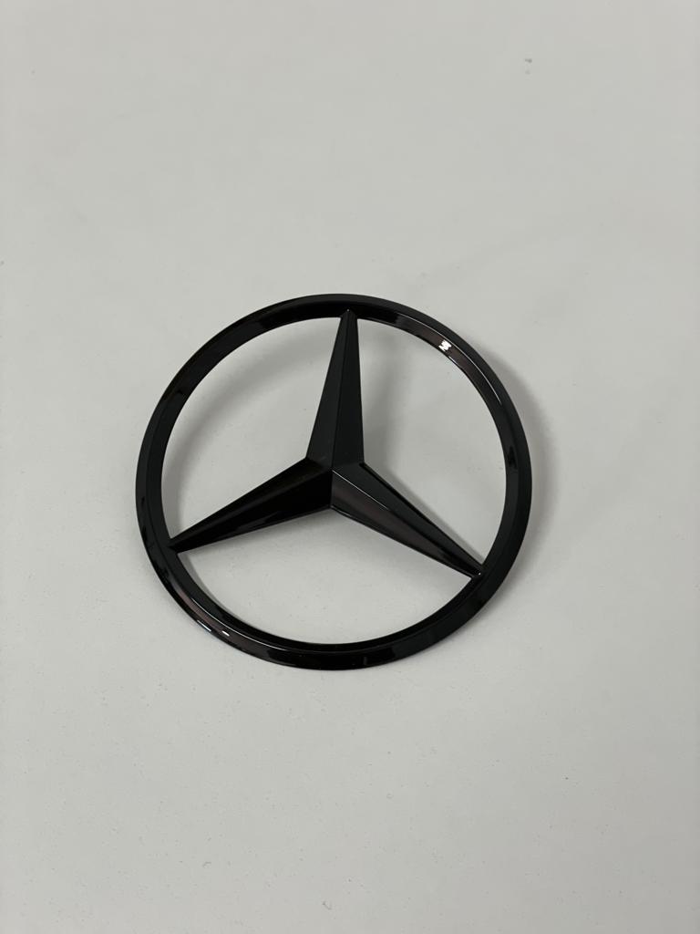 Exon Gloss Black Mercedes Benz Style Star Rear Trunk Badge Emblem