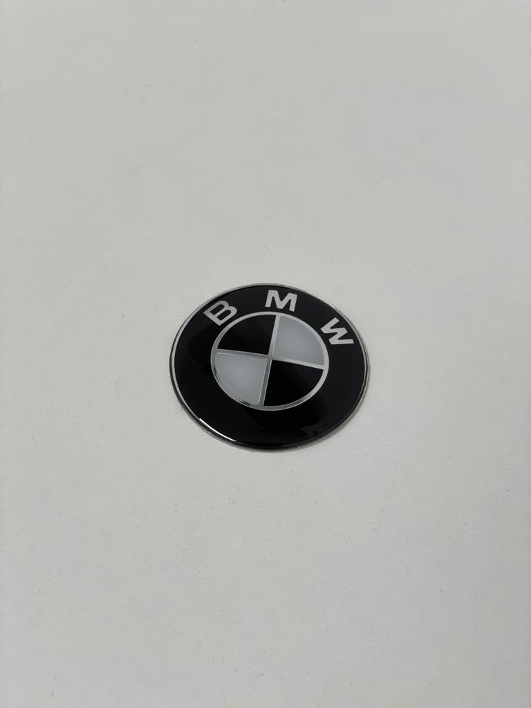 Exon BMW Style furtif noir/blanc emblème d'insigne de volant pour BMW 1 2 3  4 5 6 7 8-Series 1M M2 M3 M4 M5 M6 M8