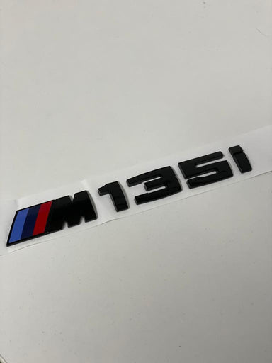 Exon Gloss Black M135i Badge Trunk Emblem suit BMW 1-Series M135i F20 F21 - MODE Auto Concepts
