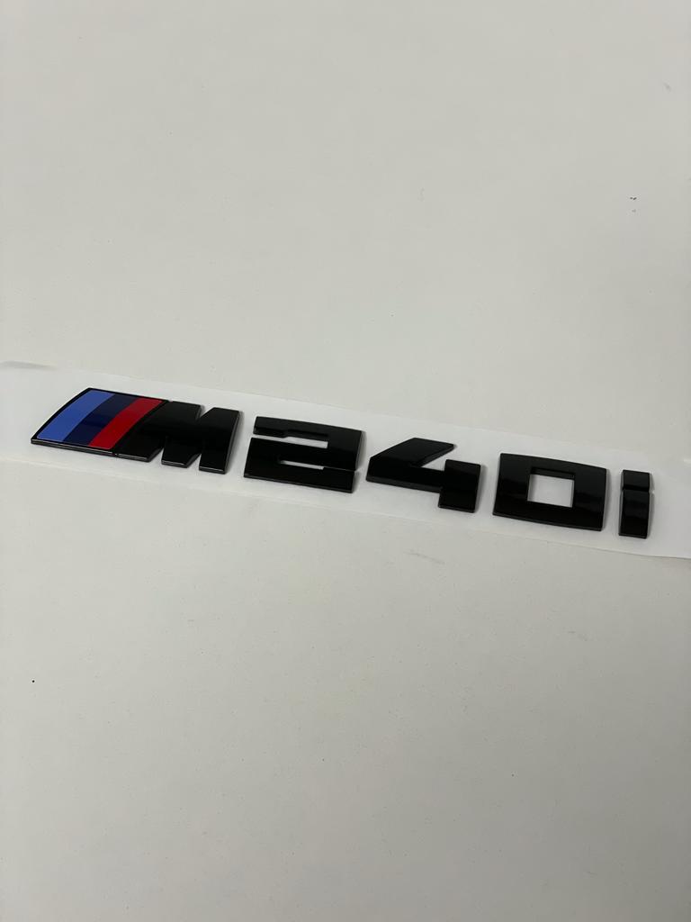 Exon Gloss Black M240i Badge Trunk Emblem suit BMW 2-Series M240i F22 F23 - MODE Auto Concepts