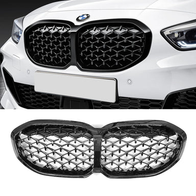 Exon Gloss Black Diamond Grille for BMW 1-Series F40 (2019-present) - MODE Auto Concepts
