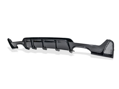 Exon Gloss Black M Performance Style Rear Diffuser w. Quad Outlet for BMW 4-Series F32 F33 F36 M-Sport - MODE Auto Concepts