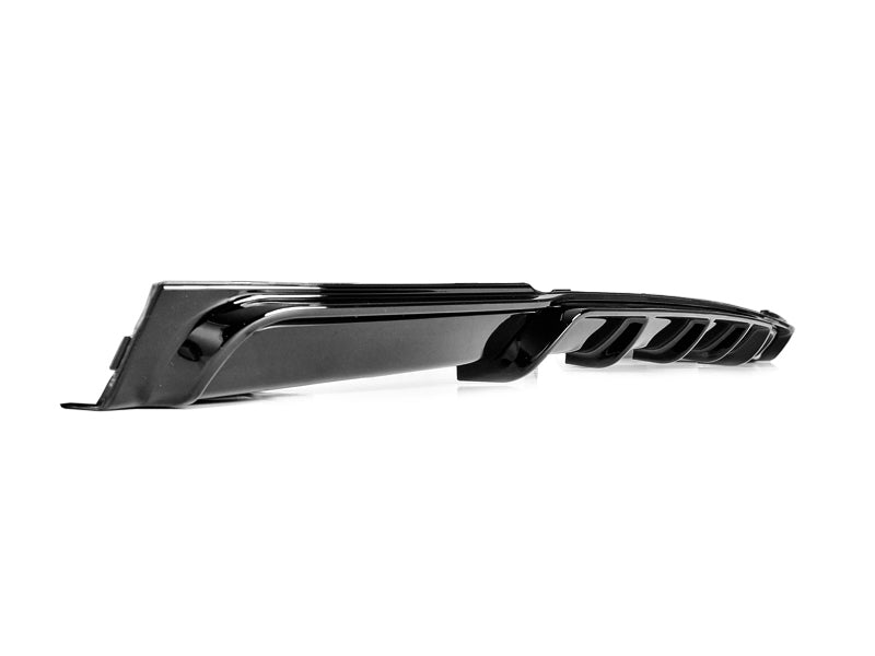 Exon Gloss Black M Performance Style Rear Diffuser w. Dual Outlet for BMW  3-Series F30 M-Sport
