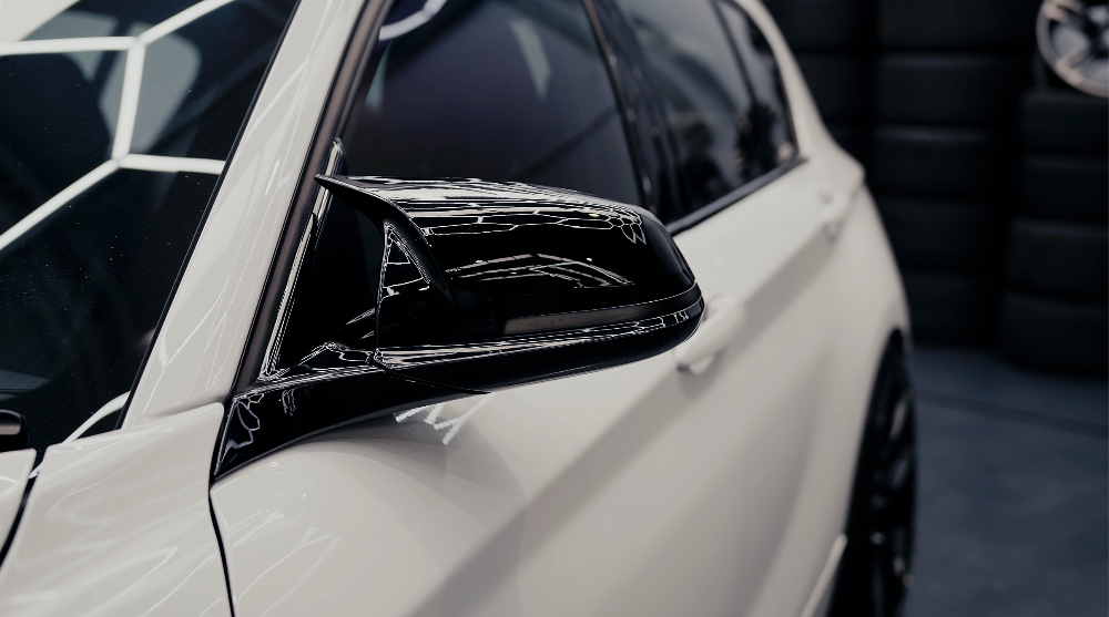 Noir brillant - Coque de rétroviseur M3 M Look Style, BMW Série 3