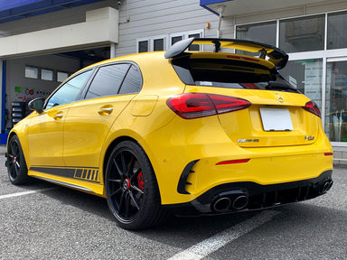 Exon Gloss Black Rear Diffuser Kit A45 AMG Aero-Package Style for Mercedes Benz A-Class inc. A35 AMG W177 (2019+) Hatch - MODE Auto Concepts