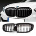 Exon Gloss Black Twin Slat Grille for BMW 1-Series F40 (2019-present) - MODE Auto Concepts