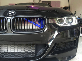 Exon Front Grille V-Brace Trim Cover Blue suits BMW M2 inc. Competition F87 & M3 F80 / M4 F82 - MODE Auto Concepts