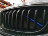 Exon Front Grille V-Brace Trim Cover Blue suits BMW M2 inc. Competition F87 & M3 F80 / M4 F82 - MODE Auto Concepts