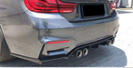 Exon Gloss Black M Performance Style Rear Diffuser for BMW M3 F80 & M4 F82 - MODE Auto Concepts
