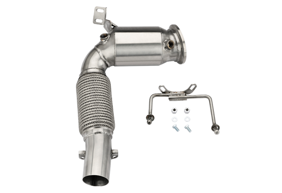 MODE Design 200cpsi Catted Downpipe for BMW M135i xDrive F40 M235i xDrive F44 B48 - MODE Auto Concepts