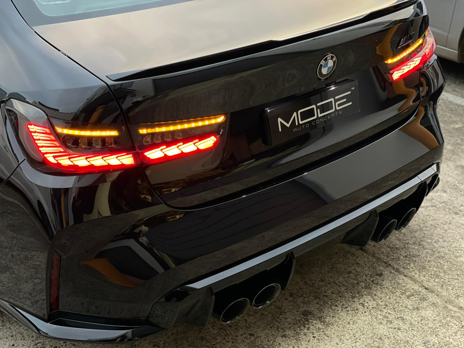 Luminosa GTS / CS Style OLED V2.0 Sequential Tail Light Blackline suit BMW M3 G80 & 3 Series G20 320i 330i M340i - MODE Auto Concepts