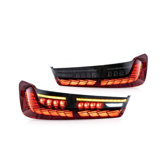 Luminosa GTS / CS Style OLED V2.0 Sequential Tail Light Red Clear suit BMW M3 G80 & 3 Series G20 320i 330i M340i - MODE Auto Concepts