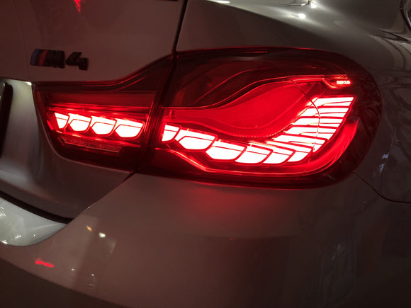 Luminosa GTS / CS Style OLED Sequential Tail Light Red Clear suit BMW M4 F82 & 4 Series F32 - MODE Auto Concepts