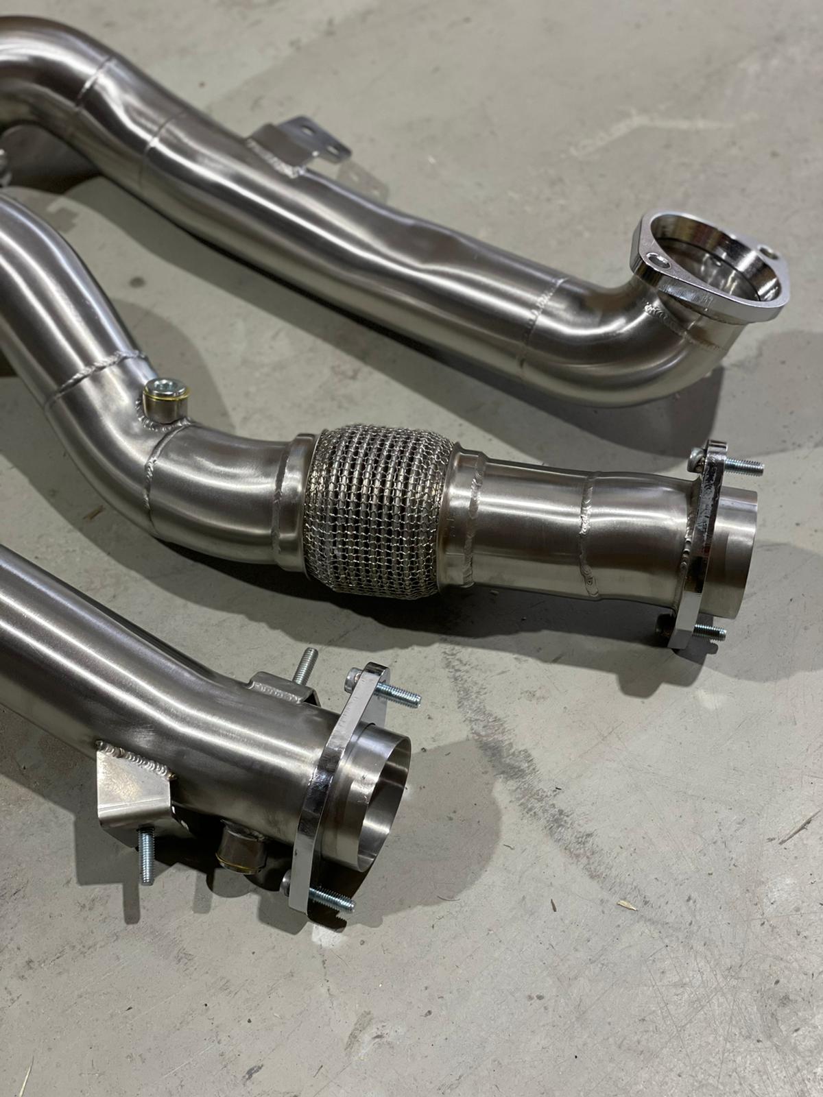 MODE Design Decatted Downpipe S58 BMW M3 G80 M4 G82 (inc. OPF) - MODE Auto Concepts