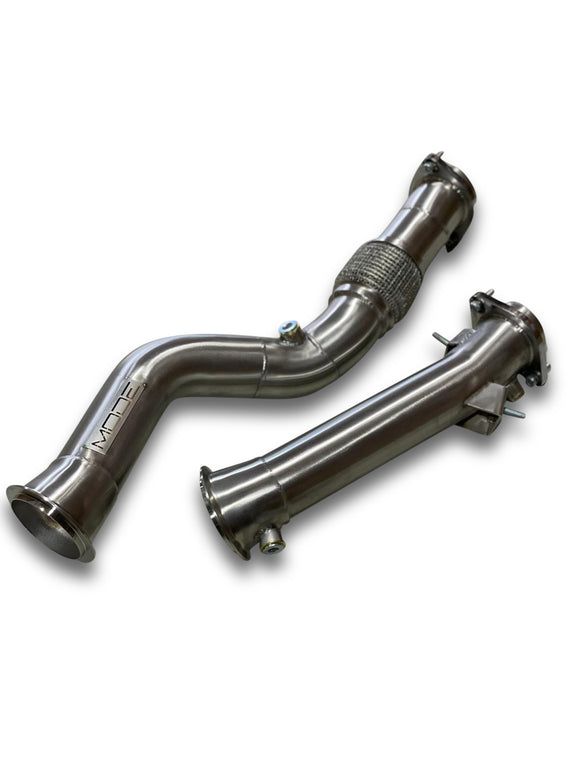 MODE Design Decatted Downpipe S58 BMW M3 G80 M4 G82 (inc. OPF) - MODE Auto Concepts