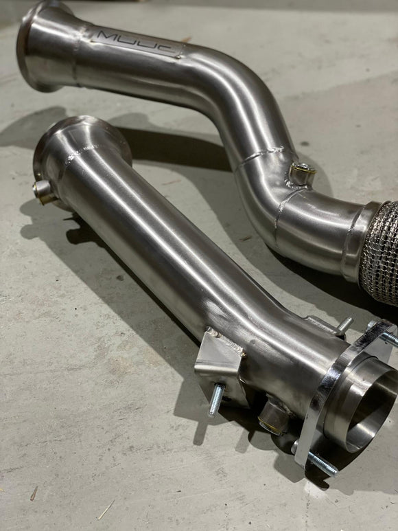 MODE Design Decatted Downpipe S58 BMW M3 G80 M4 G82 (inc. OPF) - MODE Auto Concepts
