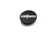 Rotiform Hex Centre Cap Insert w. rotiform logo (Black w. Silver Logo) - MODE Auto Concepts