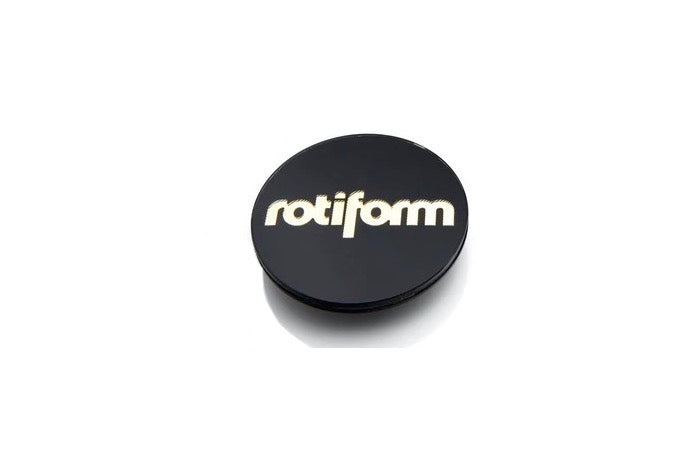 Rotiform Hex Centre Cap Insert w. Rotiform logo (Black w. Silver Logo ...
