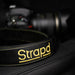 Strapd Au Leather & Alcantara Camera Strap Giallo Yellow - MODE Auto Concepts