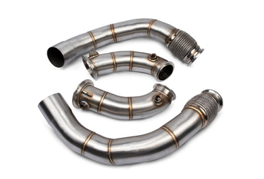 VRSF 3″ Stainless Steel Catless Primary & Secondary Downpipes suit S63 BMW M5 (F90) - MODE Auto Concepts