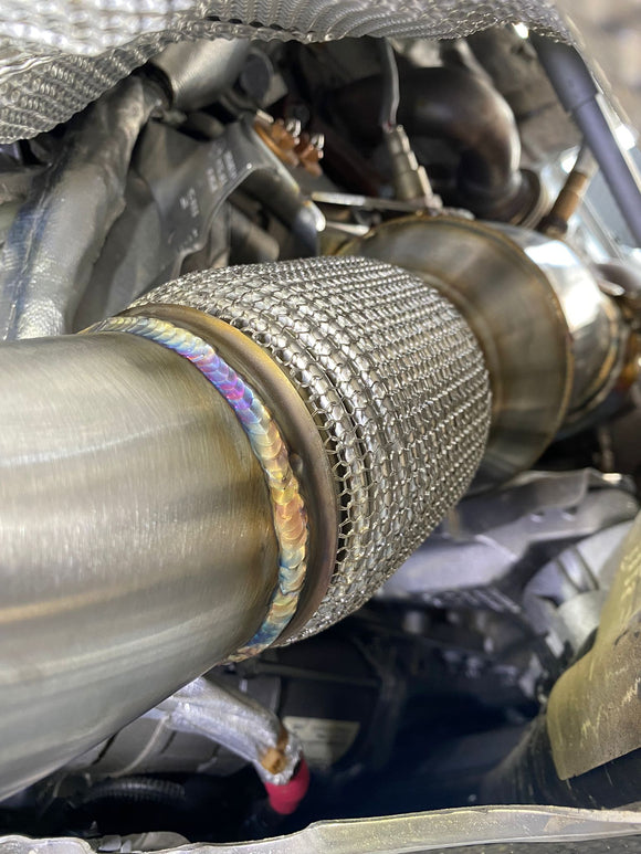 MODE Design Catted Downpipe B58 BMW M140i F20 M240i F22 340i F30 440i F32 540i G30 740i G11 G12 inc. X-Drive 2016+ - MODE Auto Concepts