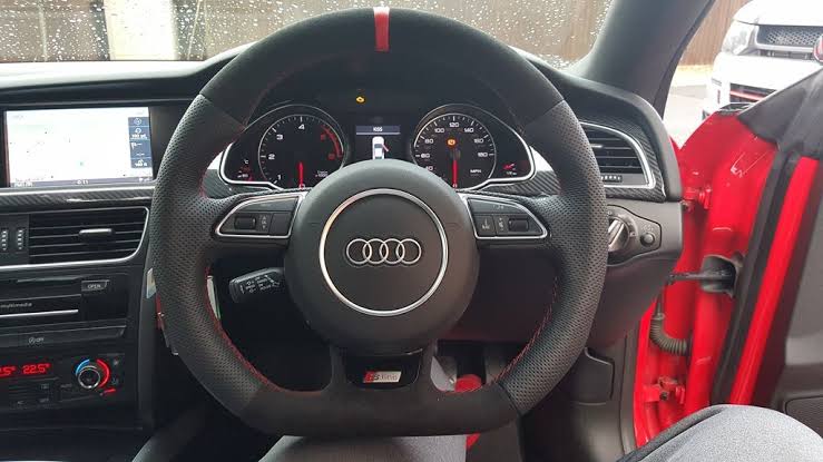 MODE DSG Paddles Custom Alcantara Steering Wheel Cover for Audi