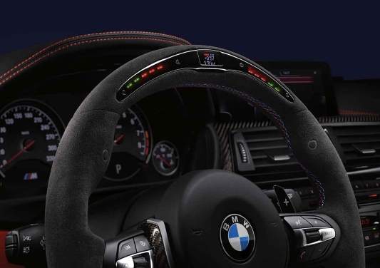 Genuine BMW M Performance LED Race Display Steering Wheel w. Carbon Trim suit M3/M4 (F80/F82/F83) - MODE Auto Concepts