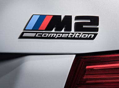Genuine BMW M2 Competition Black Badge Trunk Emblem M2 (F87) - MODE Auto Concepts