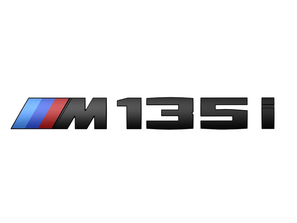 Genuine BMW M135i Gloss Black Badge Trunk Emblem suit 1-Series M135i F40 - MODE Auto Concepts