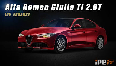 iPE - Valvetronic Exhaust System w/ Wired Remote & Black Chrome Tips suit Alfa Romeo Gulia 2.0T (2016-Current) - MODE Auto Concepts