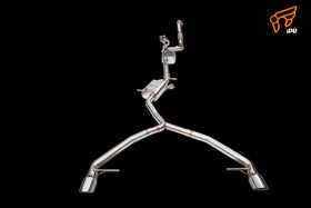 iPE - Valvetronic Exhaust System w/ Wired Remote & Black Chrome Tips suit Audi A4 / A5 B9 (2016-Current) - MODE Auto Concepts