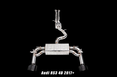 iPE - Valvetronic Exhaust System w/ Wired Remote & Black Chrome Tips suit Audi RS3 Sedan 8V FL (2017-Current) - MODE Auto Concepts